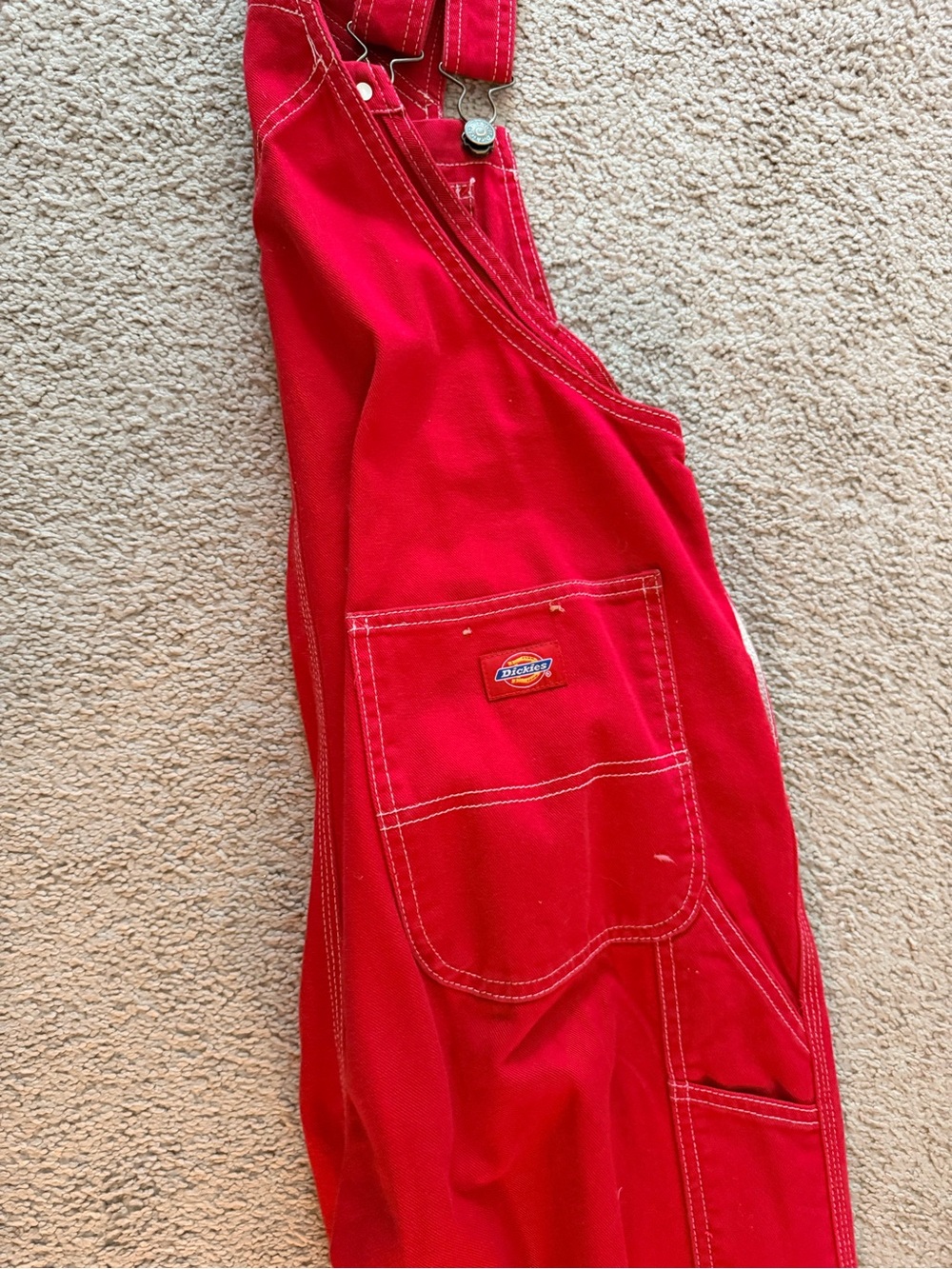DICKIE’S red women’s overalls - Picture 3 of 4